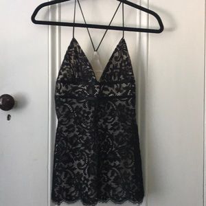 Micheal Kors black lace top. Sz2